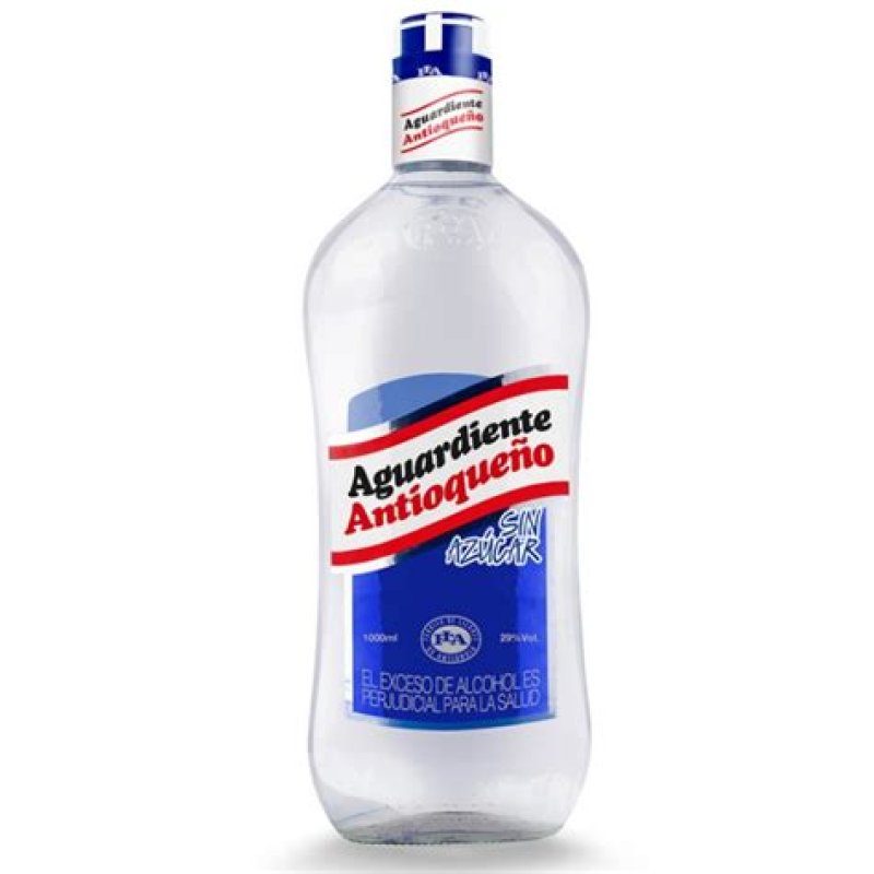 AGUARDIENTE LITRO TAPA AZUL